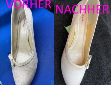 Schuhe wie neu Vorher-nachher-Vergleich