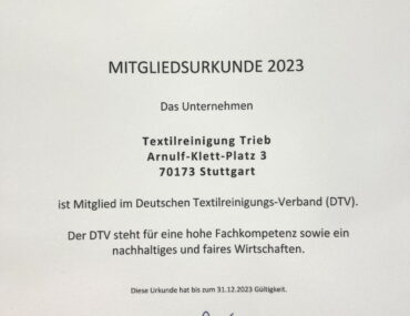 DTV Mitgliedsurkunde 2023